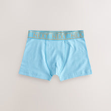 Load image into Gallery viewer, Blue with Gold Waistband Trunks 7 Pack (3-12yrs)
