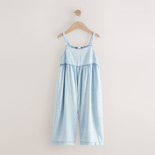 Load image into Gallery viewer, Light Wash Denim Wide Leg Playsuit (3-12yrs)
