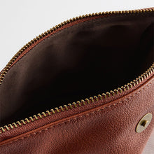 Load image into Gallery viewer, Tan Brown Washed Messenger Bag
