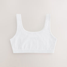 Load image into Gallery viewer, White Scoop Crop Tops 3 Pack (9-12yrs)
