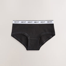 Load image into Gallery viewer, Black/Grey/White Hipsters 7 Pack (2-12yrs)
