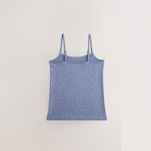 Load image into Gallery viewer, Blue Strappy Printed Cami Vests 3 Pack (1.5-10yrs)

