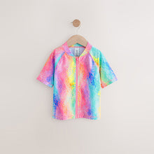 Load image into Gallery viewer, Rainbow Animal Zip Through Rash Vest (3-12yrs)
