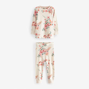 Neutral Floral Pyjamas 3 Pack (12mths-9yrs)