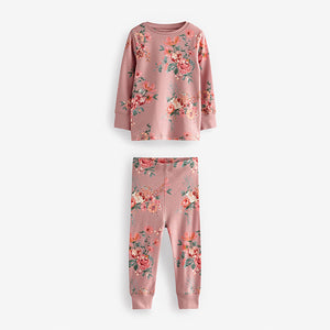 Neutral Floral Pyjamas 3 Pack (12mths-9yrs)