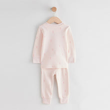 Load image into Gallery viewer, Pink/Cream Ballerina Long Sleeve Snuggle Pyjamas 3 Pack (3-12yrs)
