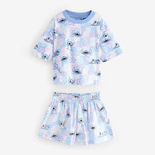 Load image into Gallery viewer, Blue/Ecru Lilo and Stitch Short Pyjamas 2 Pack (3-12yrs)
