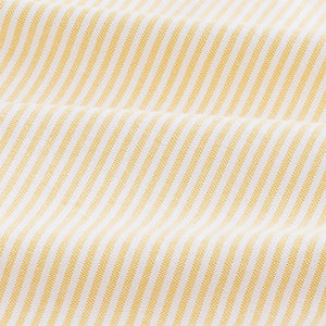 Yellow Stripe Long Sleeve Oxford 100% Cotton Shirt
