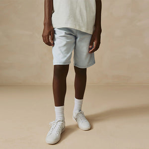 Bleach Bermuda Pull On Denim Shorts