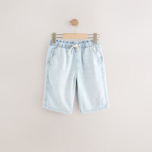 Load image into Gallery viewer, Bleach Bermuda Pull On Denim Shorts
