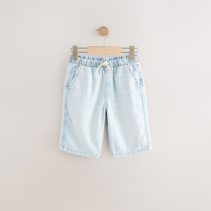 Bleach Bermuda Pull On Denim Shorts