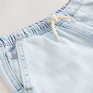 Bleach Bermuda Pull On Denim Shorts