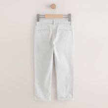 Load image into Gallery viewer, Silver Regular Fit Stretch Chino Trousers (3-12yrs)
