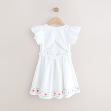 Load image into Gallery viewer, White Embroidered Summer Dress (3-12yrs)
