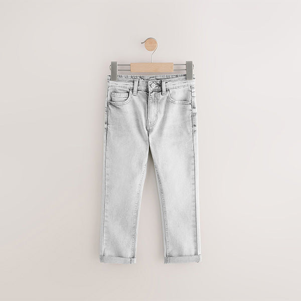Light Grey Regular Fit Stretch Jeans