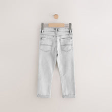 Load image into Gallery viewer, Light Grey Regular Fit Stretch Jeans
