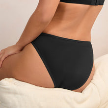 Load image into Gallery viewer, Black High Leg Cotton Rich Knickers 5 Pack
