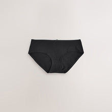 Load image into Gallery viewer, Black Short Cotton Rich Knickers 5 Pack
