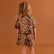 Load image into Gallery viewer, Animal Print 100% Cotton Shirt And Shorts Co-Ord Set (3mths-6yrs)
