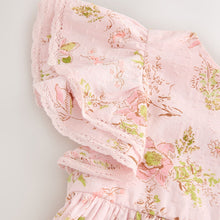 Load image into Gallery viewer, Pink Angel Sleeve Dress (6mths-6yrs)
