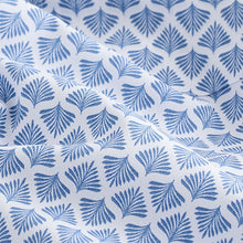 Load image into Gallery viewer, Blue Fan Print Easy Iron With Short Sleeve Oxford Shirt
