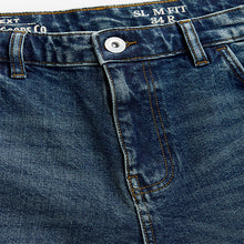 Load image into Gallery viewer, Blue Slim Fit Vintage Wash Denim Jeans
