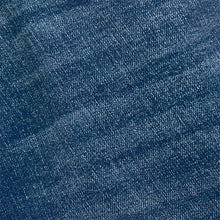 Load image into Gallery viewer, Blue Mid Regular Tapered Fit Vintage Wash Denim Jeans
