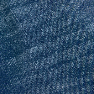 Blue Mid Regular Tapered Fit Vintage Wash Denim Jeans