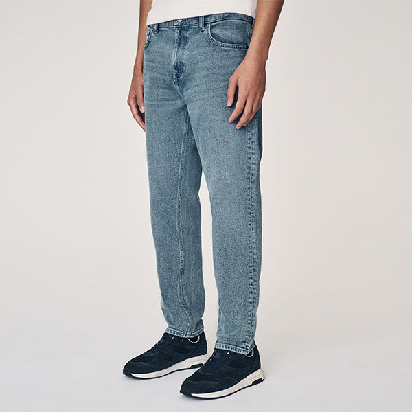 Blue Slate Regular Tapered Fit Vintage Wash Denim Jeans