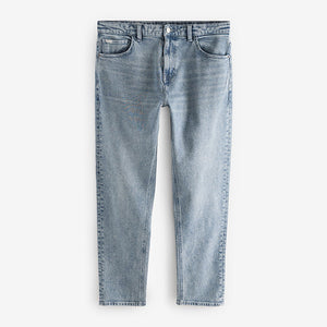 Blue Slate Regular Tapered Fit Vintage Wash Denim Jeans