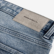 Load image into Gallery viewer, Blue Slate Regular Tapered Fit Vintage Wash Denim Jeans
