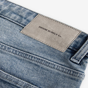 Blue Slate Regular Tapered Fit Vintage Wash Denim Jeans