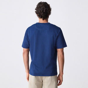Indigo Blue 100% Cotton T-Shirt