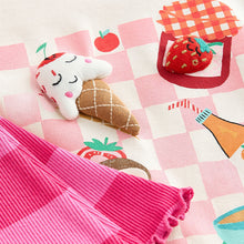 Load image into Gallery viewer, Pink Padded Picnic Characters Short Sleeve T-Shirt and Flare Leggings Set (3mths-6yrs)
