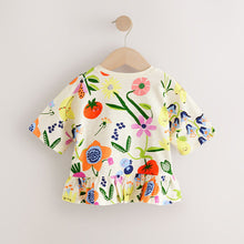 Load image into Gallery viewer, Bright Fruit Character 100% Cotton Short Sleeve Peplum T-Shirt (6mths-6yrs)
