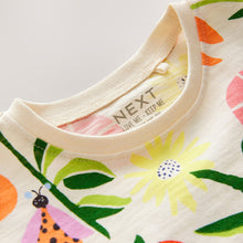 Load image into Gallery viewer, Bright Fruit Character 100% Cotton Short Sleeve Peplum T-Shirt (6mths-6yrs)
