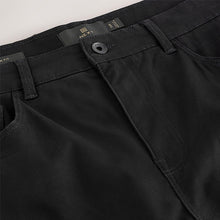 Load image into Gallery viewer, Black Slim Fit 5 Pocket Soft Touch Trousers
