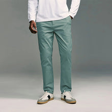 Load image into Gallery viewer, Teal Blue Slim Fit Stretch Chinos Trousers
