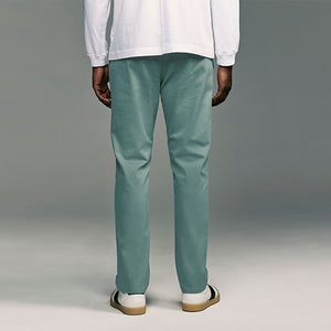 Teal Blue Slim Fit Stretch Chinos Trousers