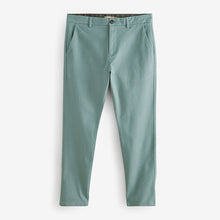 Load image into Gallery viewer, Teal Blue Slim Fit Stretch Chinos Trousers
