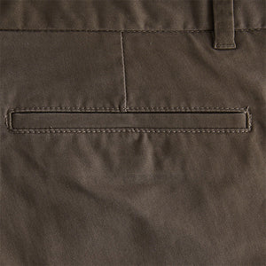 Truffle Brown Straight Fit Stretch Chinos Trousers