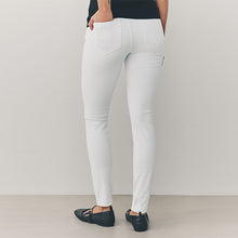 Load image into Gallery viewer, White Jersey Denim Leggings
