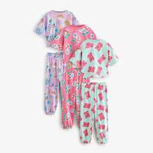 Load image into Gallery viewer, Pink/Purple Jogger Pyjamas 3 Pack (3-12yrs)
