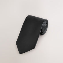 Load image into Gallery viewer, Black Slim Textured Tie
