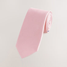 Load image into Gallery viewer, Pink Slim Textured Tie
