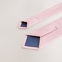 Load image into Gallery viewer, Pink Slim Textured Tie
