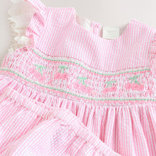 Load image into Gallery viewer, Pink Baby Embroidered Dress and Knickers 2 Piece Set (0mths-18mth)

