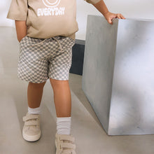 Load image into Gallery viewer, Neutral Checkerboard Pull On Shorts (3mths-6yrs)
