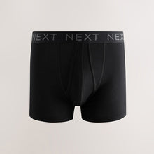 Load image into Gallery viewer, Black 5 Pack A-Front Cotton Rich Boxers 5 Pack
