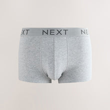 Load image into Gallery viewer, Blue/Grey Hipster Cotton Rich Trunks 5 Pack
